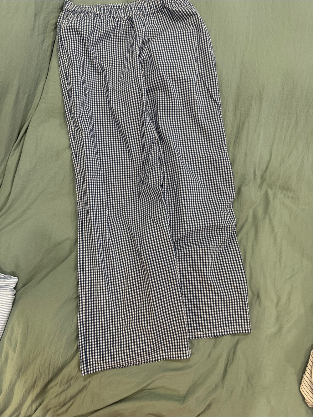 Hollister Blue & White Gingham Lounge Pajama Pants